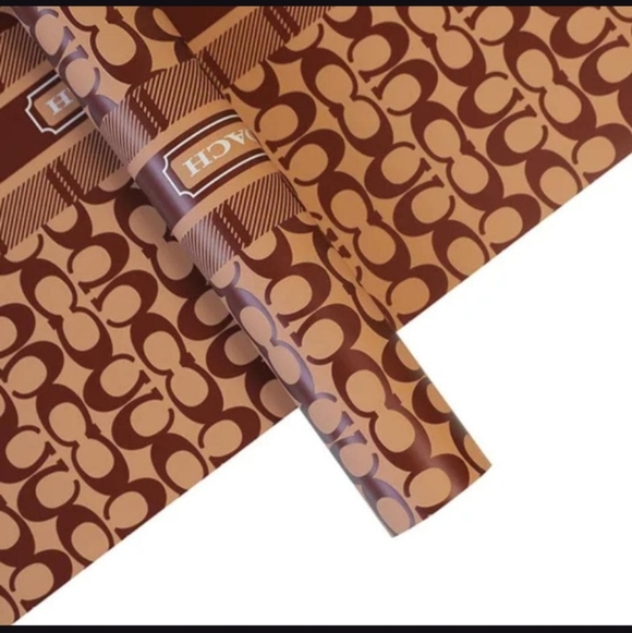 Boujee Luxury Wrapping Paper Brown NWT - Picture 4 of 7